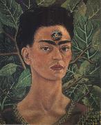 Frida Kahlo Thinking about death oil on canvas